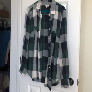 Green Plaid Shirt